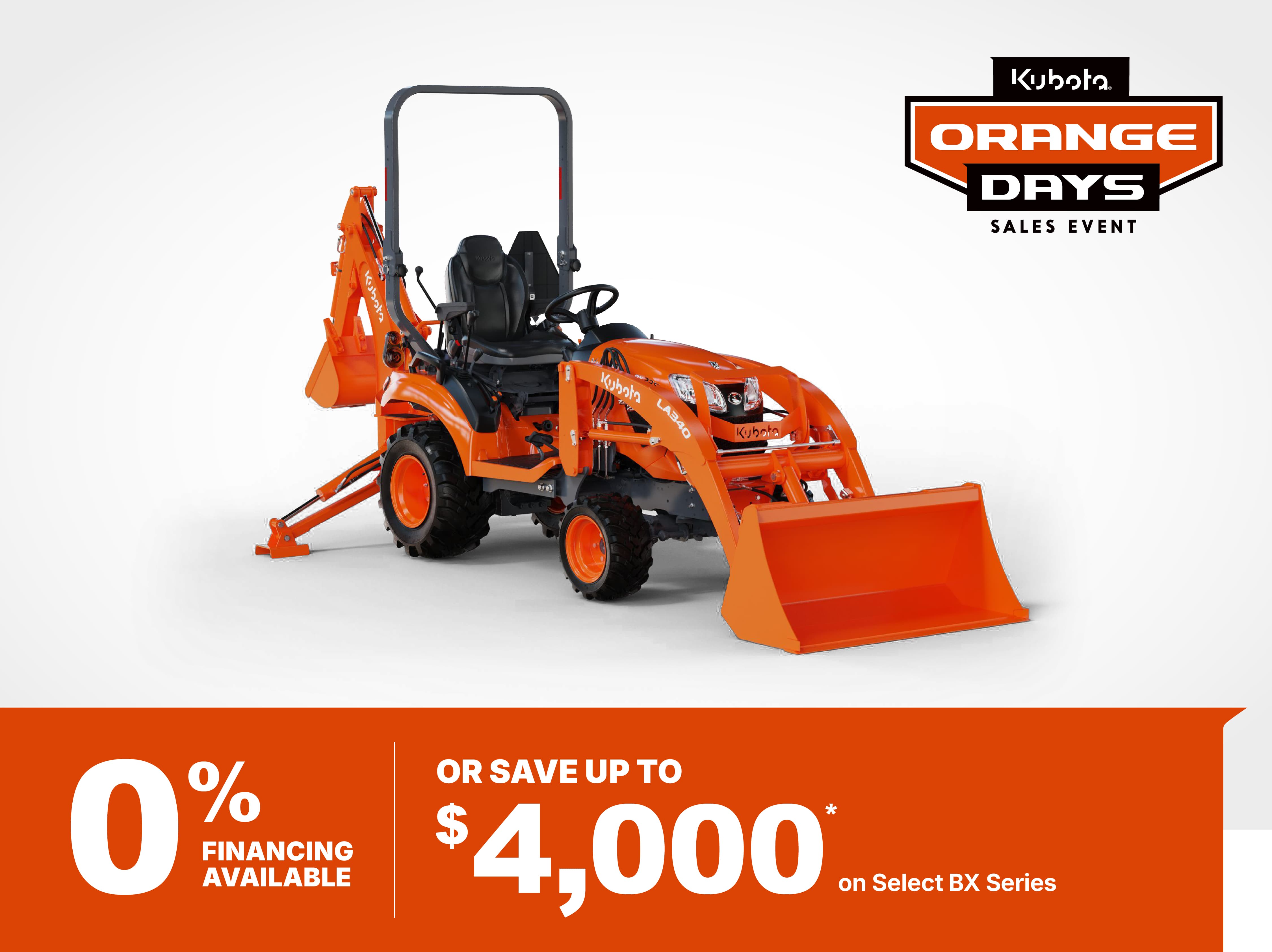 Save on Select BX Series Tractors - Holbrook Equipment